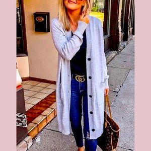 Grey cardigan